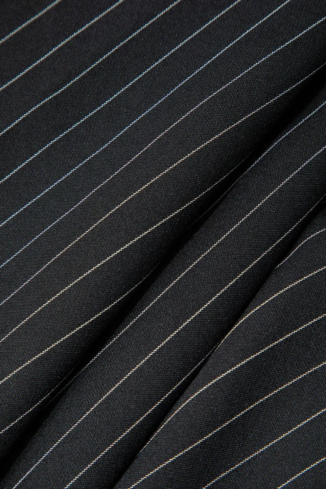 Pinstripe Print Notched Lapel Blazer