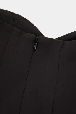 Pleated Asymmetrical Wide Leg Trousers