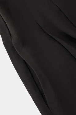 Pleated Asymmetrical Wide Leg Trousers