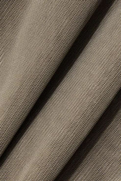 Pleated Mesh Halter Tank Top