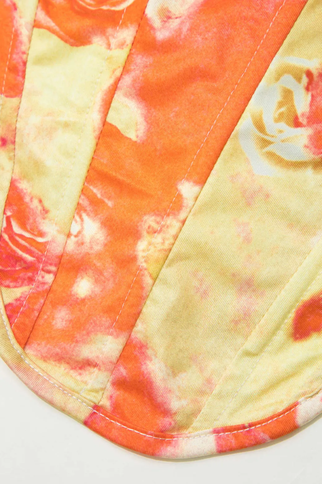 Printed Corset Cami Top And Mini Skirt Set