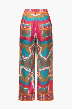 Printed High Waisted Wide Leg Pants