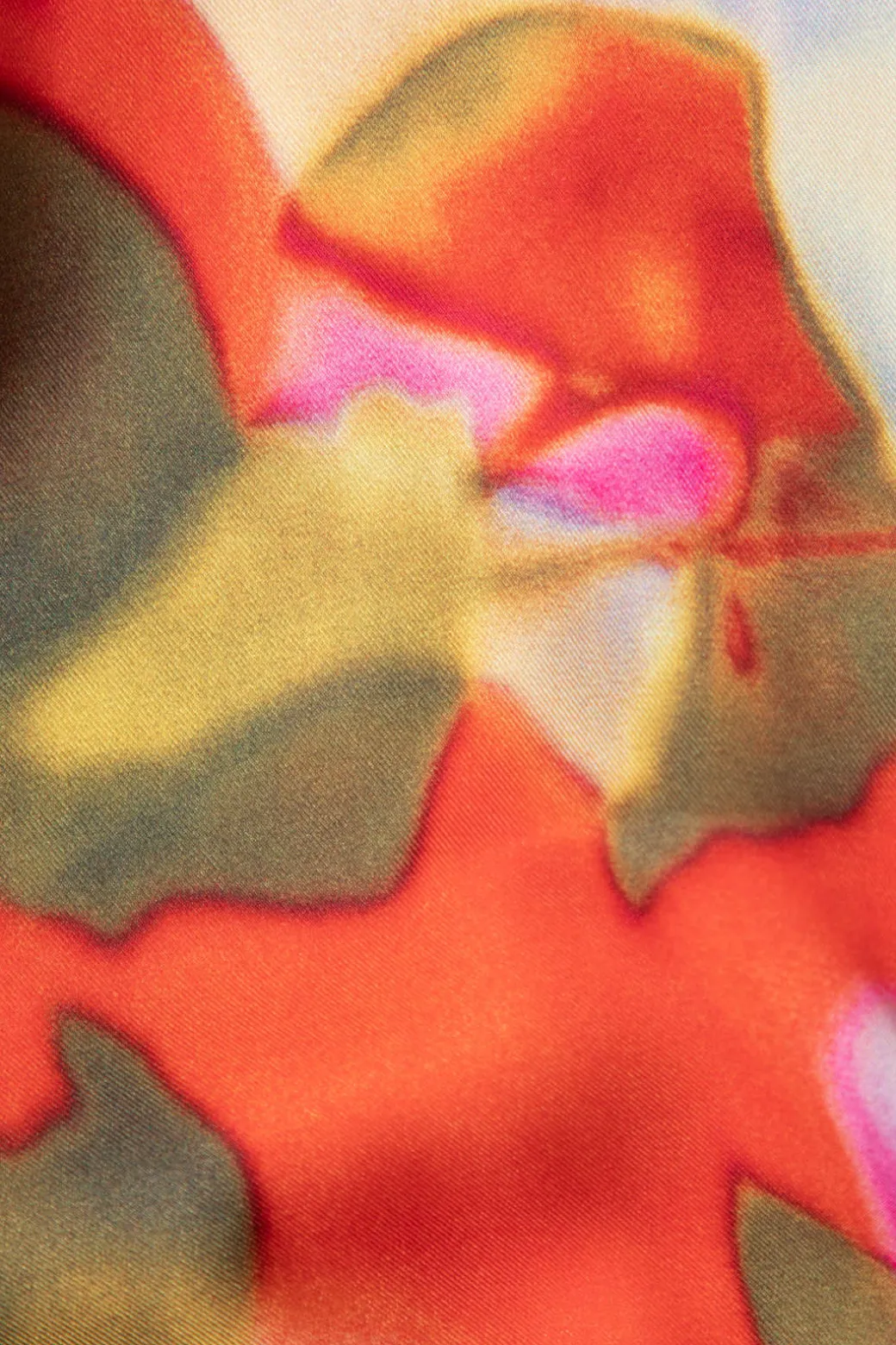 Printed Satin Blouse