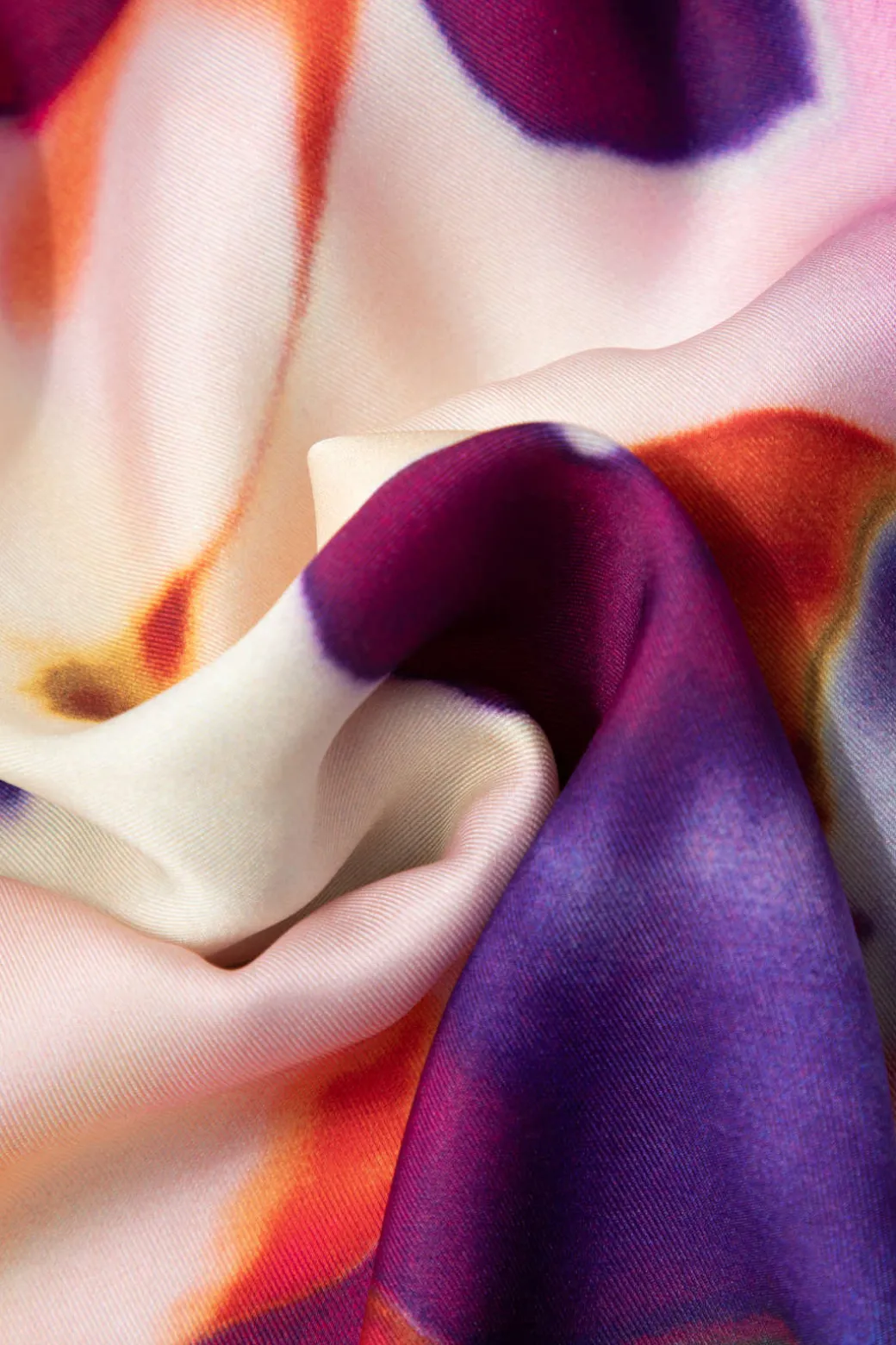 Printed Satin Blouse