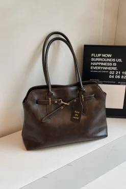 Retro Large Capacity Shoulder Bag Tote