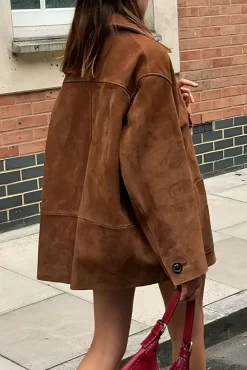 Retro Print Button Pocket Jacket