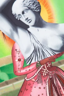 Retro Statue Print Tank Top