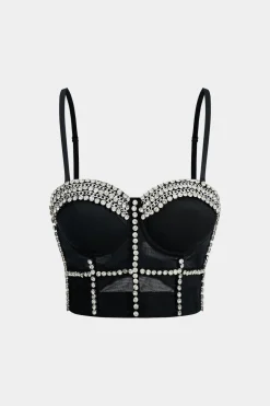 Rhinestone Bustier Cami Top