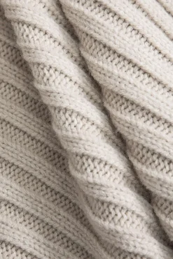 Ribbed Button-Front Pockets Sweater Cardigan