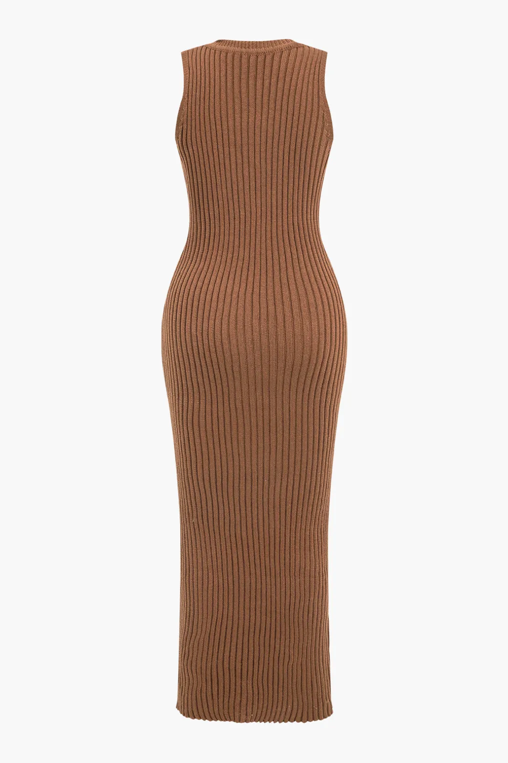 Ribbed Knit Dress And Cardigan Set