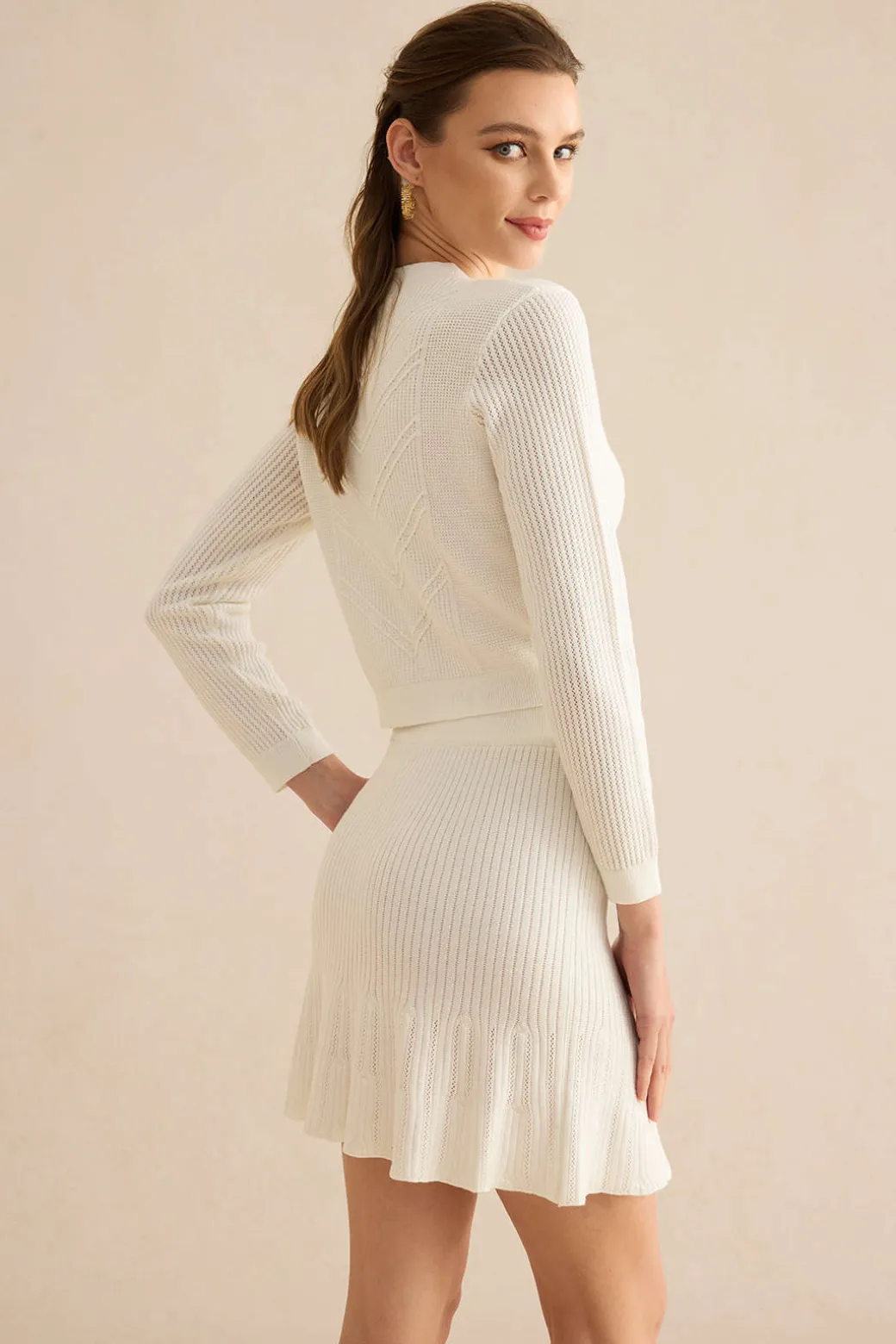 Ribbed Sweater Skirt