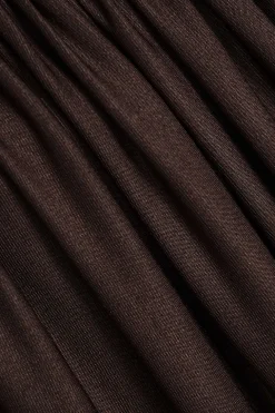 Ruched Asymmetrical Maxi Dress