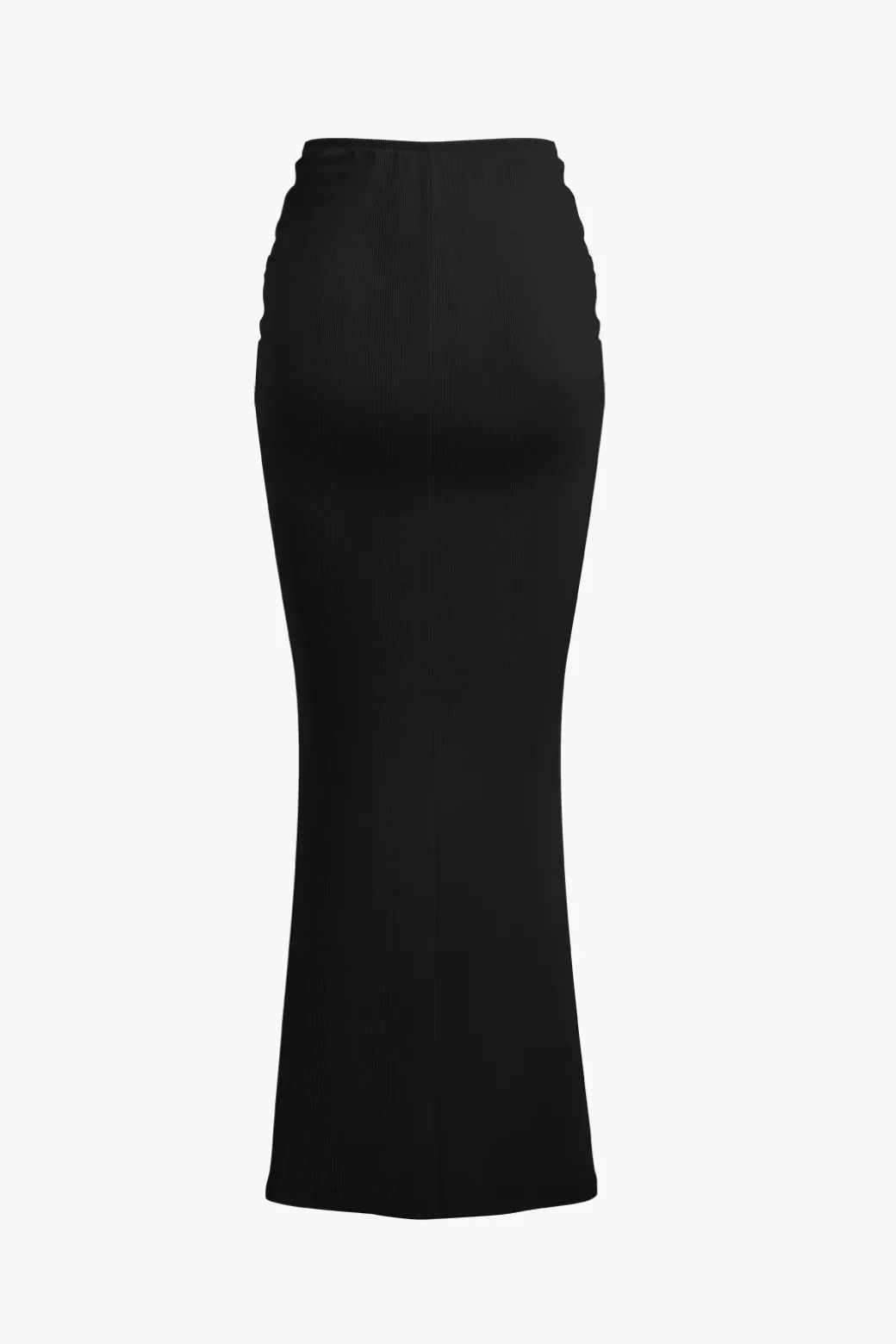 Ruched Drawstring Tank Top And Mermaid Maxi Skirt Set