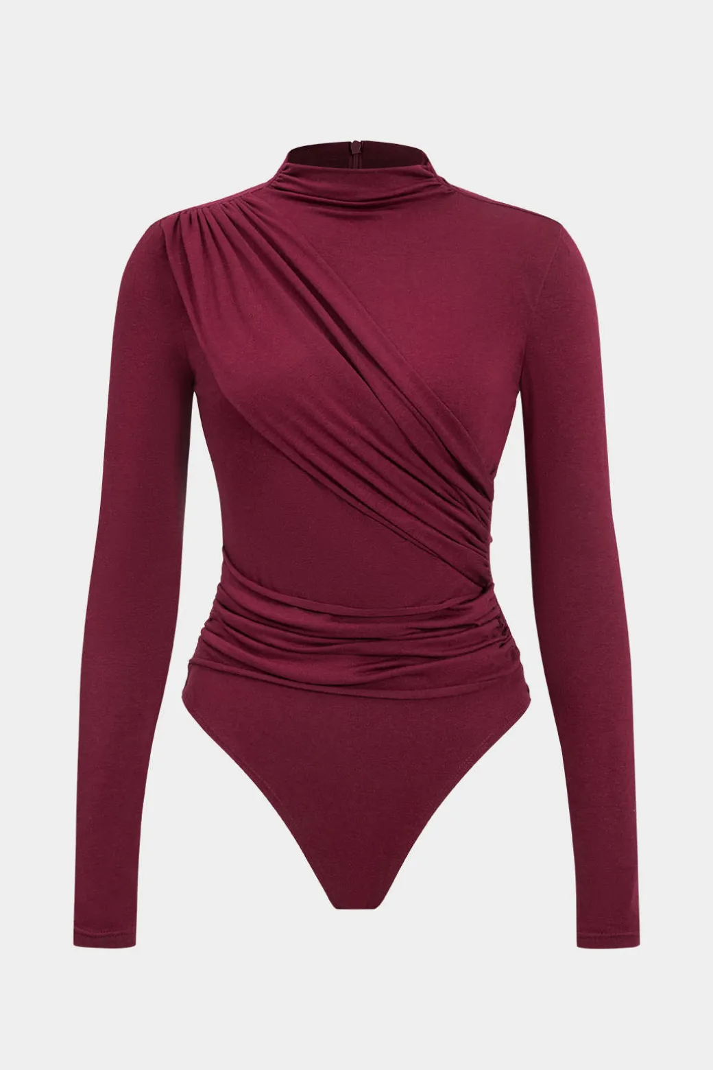 Ruched Long Sleeve Bodysuit