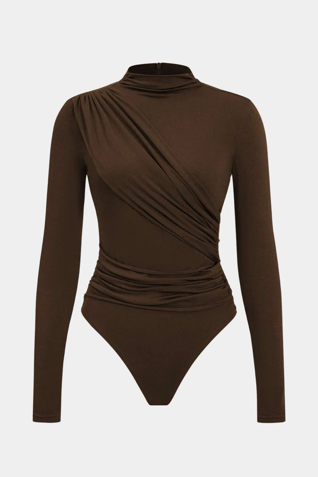 Ruched Long Sleeve Bodysuit