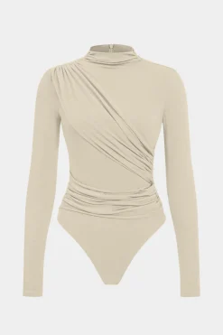 Ruched Long Sleeve Bodysuit