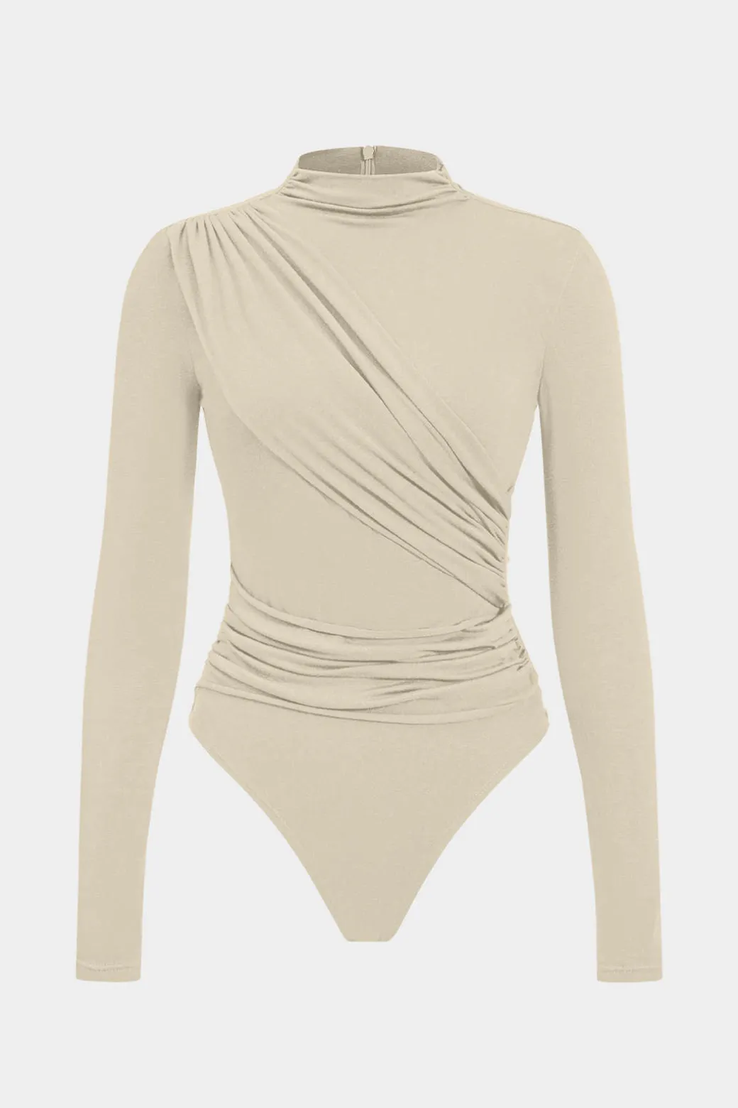 Ruched Long Sleeve Bodysuit