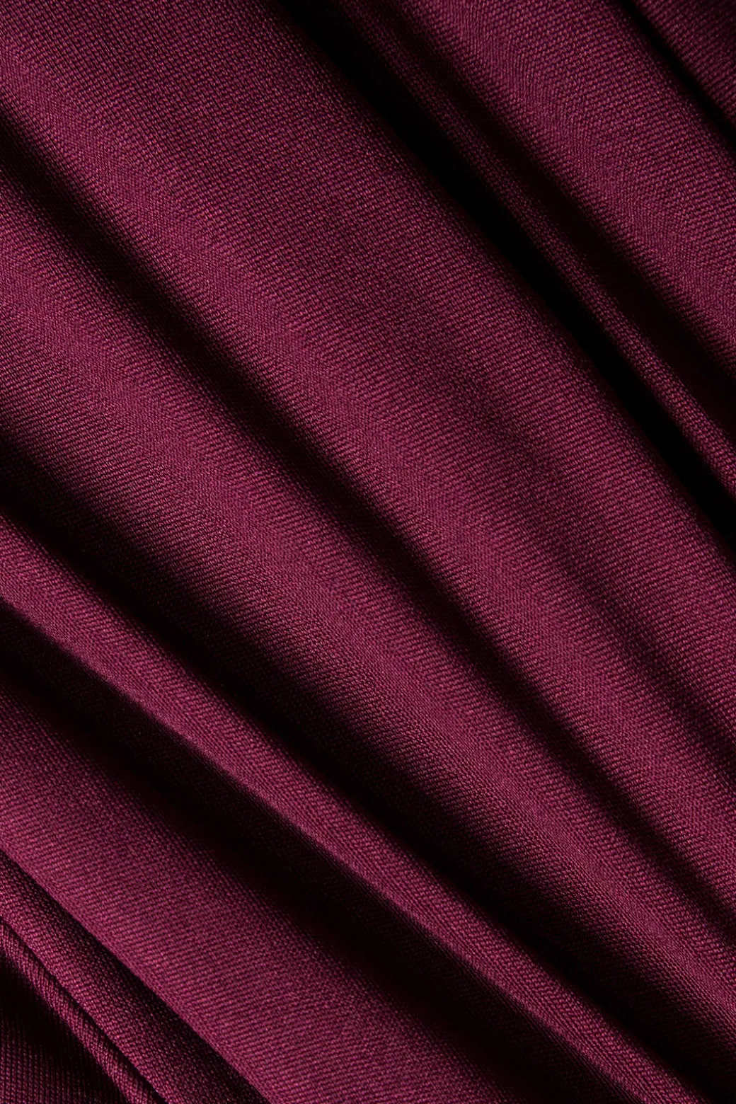Ruched Long Sleeve V-Neck Maxi Dress