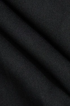Ruched Slit Midi Skirt