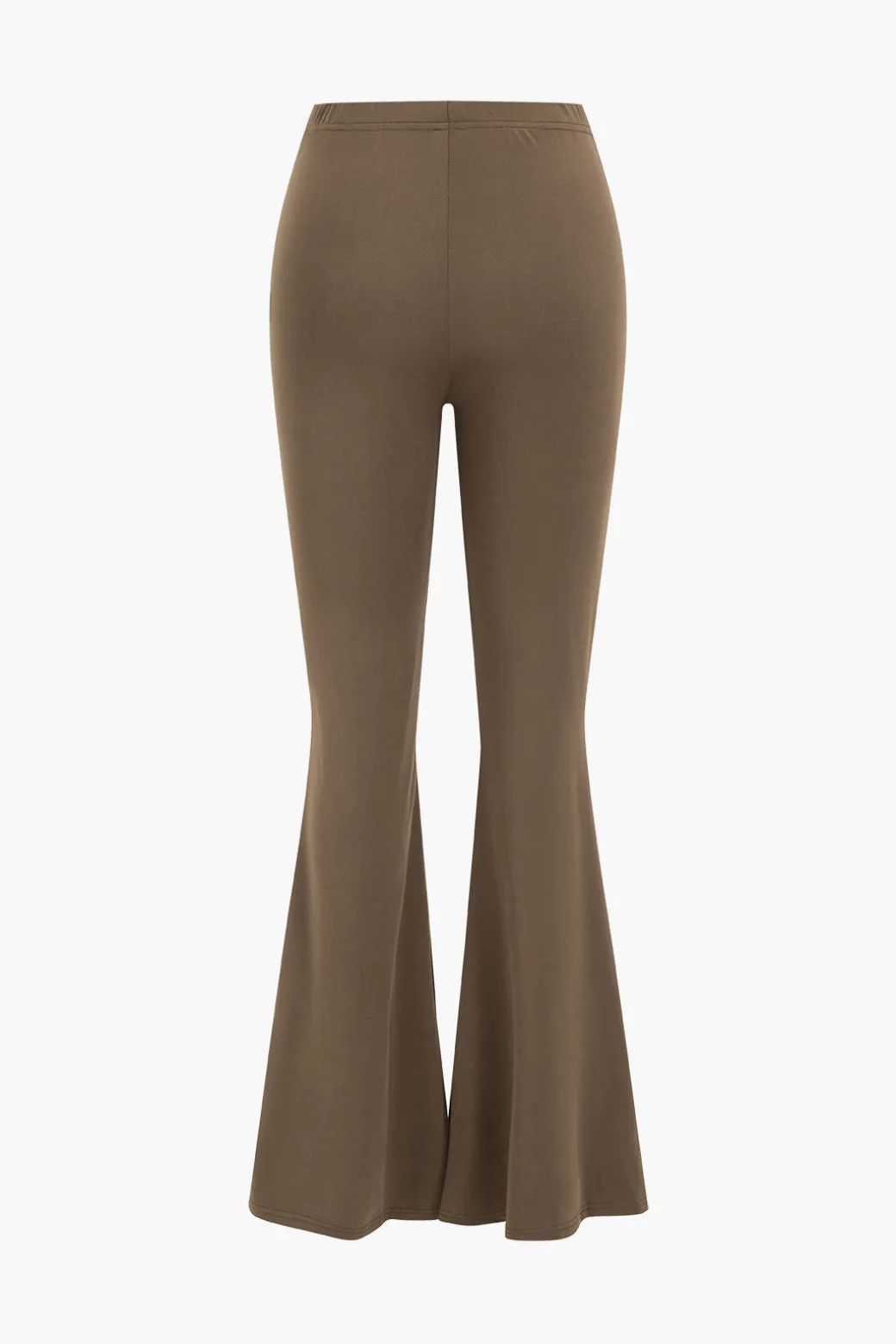 Ruffled Long Sleeve Top And Flared Trouser Set