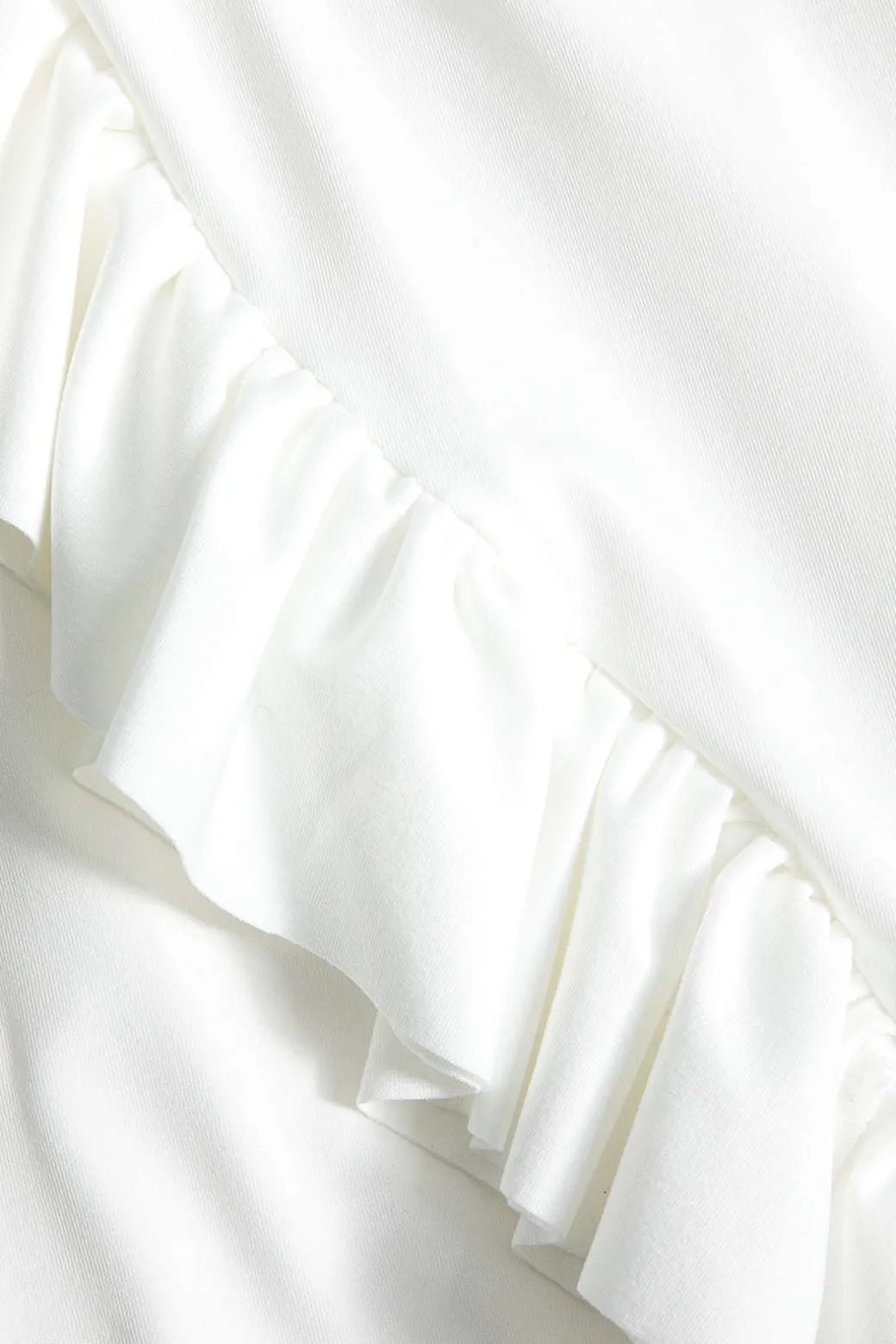 Ruffled V-Neck Long Sleeve Maxi Dress