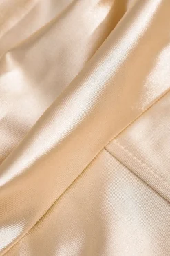 Satin Draped Corset Top