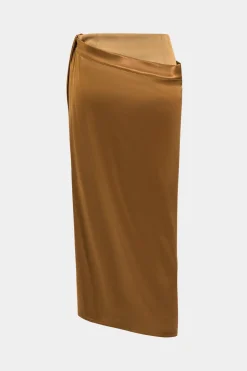 Satin Patchwork Skirt