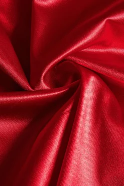 Satin Tie-Up Ruched Long Sleeve Mini Dress