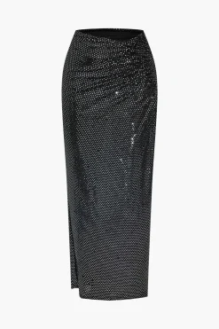 Sequin Cami Top And Skirt Set