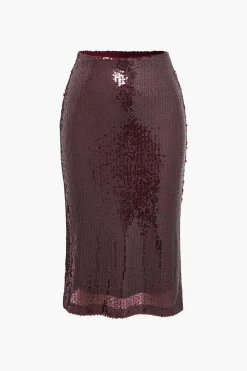 Sequin Cami Top And Skirt Set