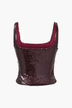 Sequin Cami Top And Skirt Set