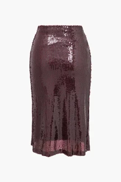 Sequin Cami Top And Skirt Set