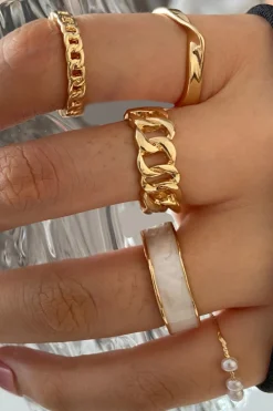 Set of 5-pcs Chain Rings