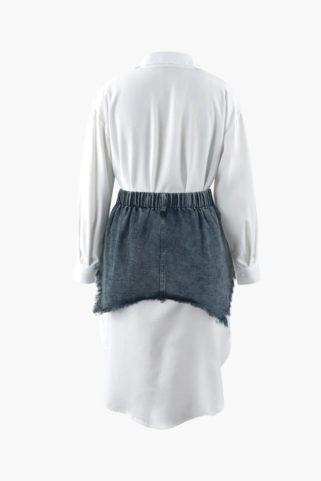 Shirt Dress And Denim Corset Two-piece