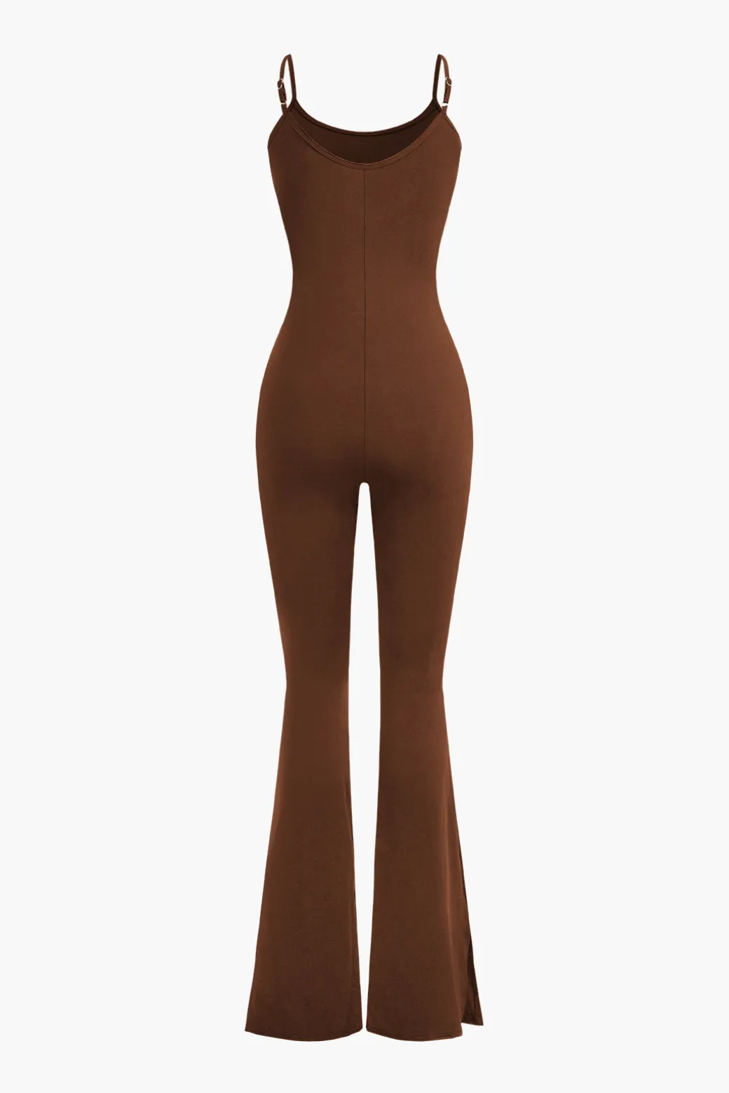 Slit Leg Cami Jumpsuit And Shrug Set
