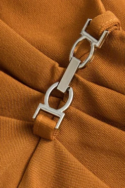 Solid Asymmetrical Mini Skirt