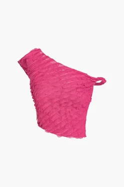 Solid Asymmetrical Ruffle Skirt Set