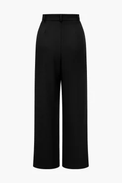 Solid Asymmetrical Trousers