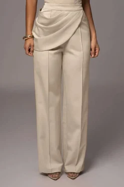 Solid Asymmetrical Trousers