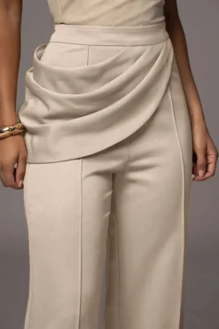 Solid Asymmetrical Trousers