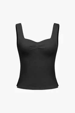 Solid Backless Tank Top