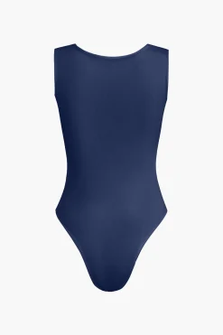 Solid Basic Square Neck Bodysuit