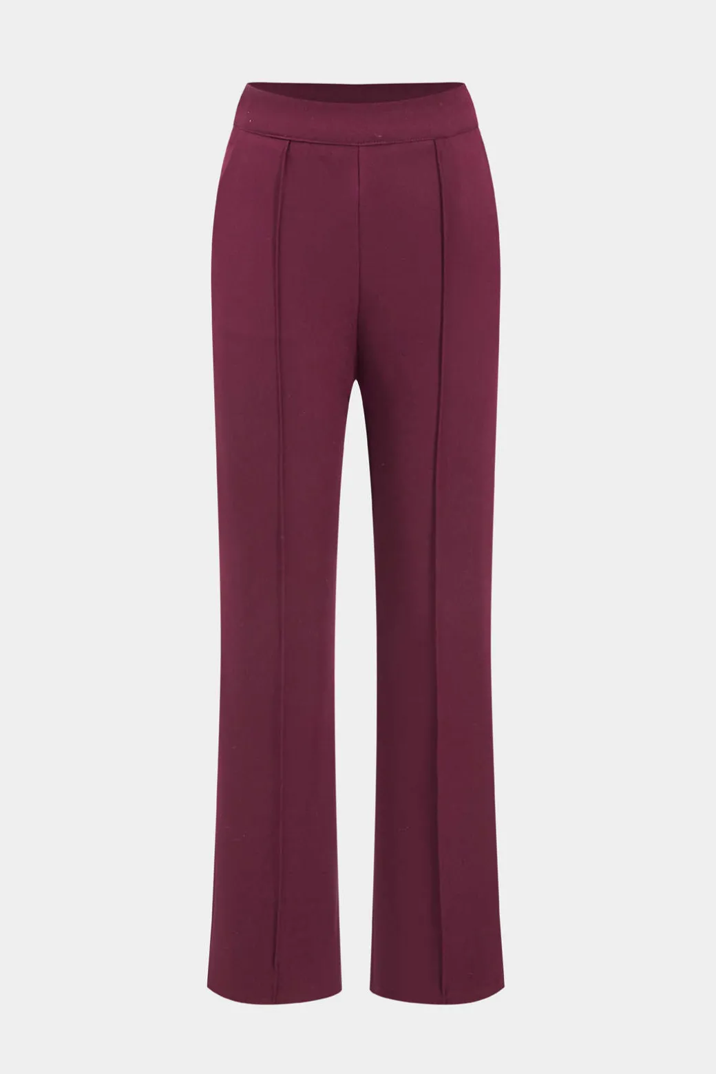Solid Belt Blazer And Pants Set