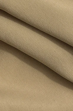 Solid Button Fake Pockets Skirt Set