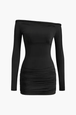 Solid Cut Out Mini Dress