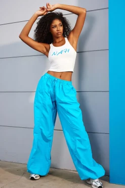 Solid Drawstring Trousers