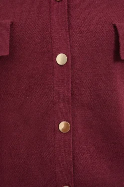 Solid Knit Button Cardigan
