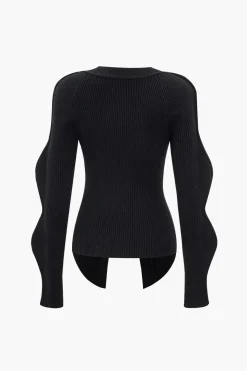 Solid Knit Button Cardigan