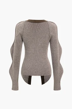 Solid Knit Button Cardigan
