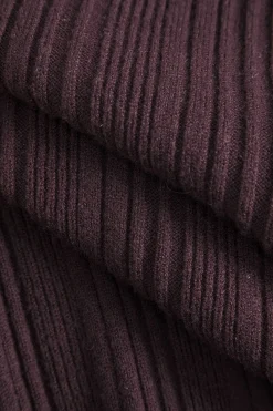 Solid Knit Button Long-Sleeve Top